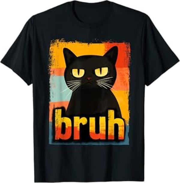 Funny Shirt For Men - Funny Cat Bruh For Men Women Meme Graphic T-Shirt Hoodie, Sweatshirt | HypeCrazeTee.com