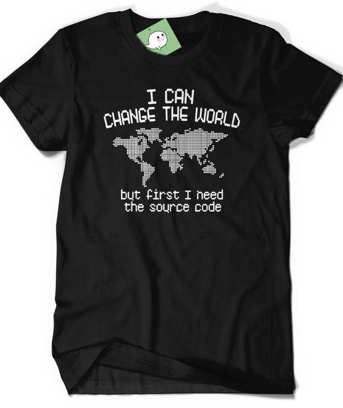 Funny Shirt Programmer Code IT T-shirt Tee Mens Womens Ladies Humor Gift Geek Nerd Present Coder Computer Science Tech...