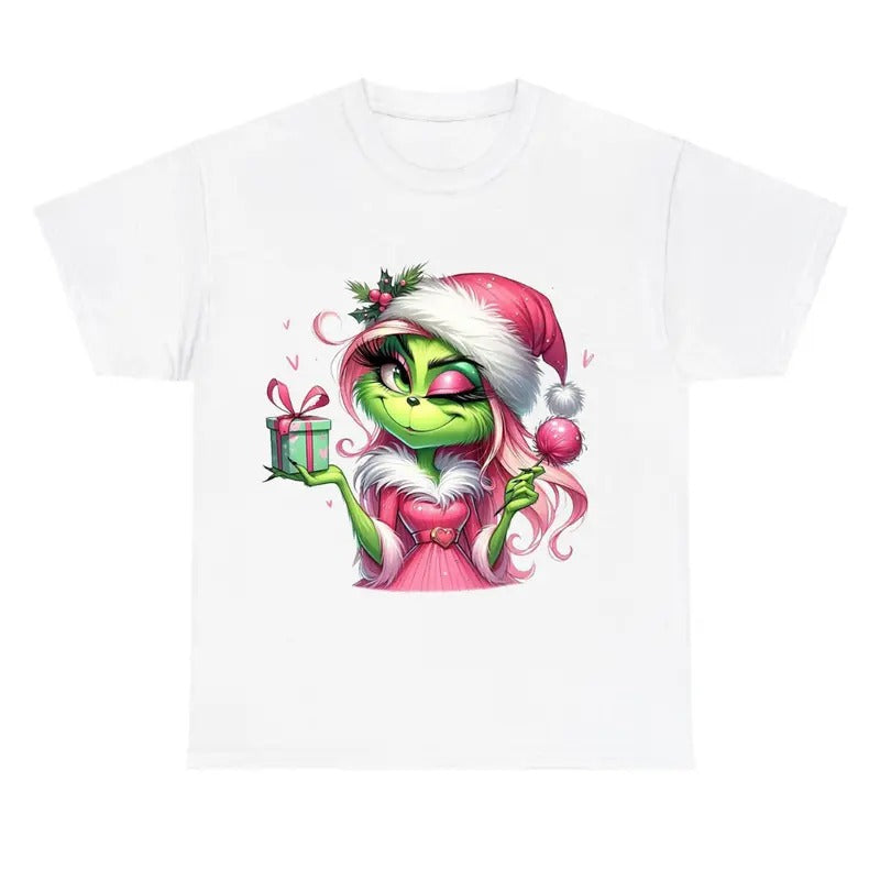 Funny Shirt, Christmas Girl Cute Boujeeee Shirt, Grinchyyy Shirt, Greenmas Shirt Hoodie, Sweatshirt | HypeCrazeTee.com