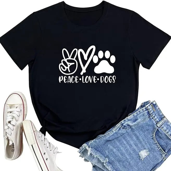 Funny Shirts For Women, Dogs Graphic Tees for Women Teen Girls T-Shirt Womenswear Casual Cotton Hoodie, Sweatshirt