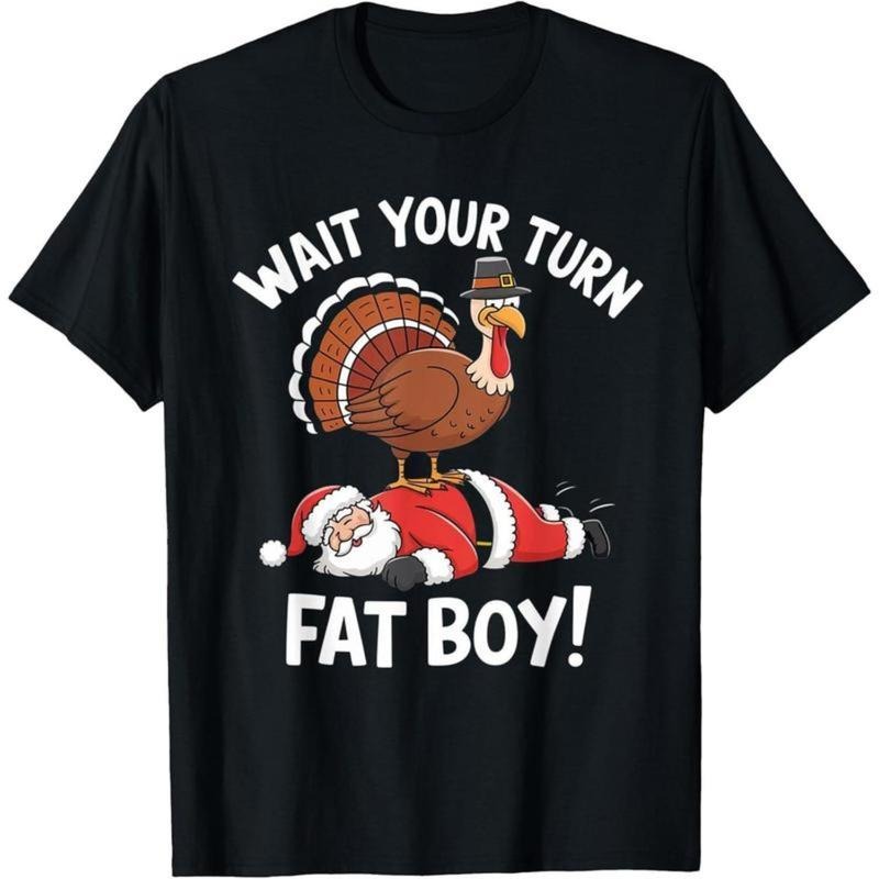 Funny Thanksgiving Christmas Turkey vs Santa for Men Women T-Shirt Hoodie, Sweatshirt | HypeCrazeTee.com