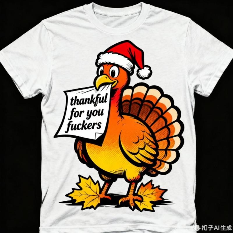 Funny Thanksgiving T Shirt Thankful For You Fuckers, Friendsgiving Shirt, Grateful Shirt, Funny Thanksgiving Gifts Shirt,...