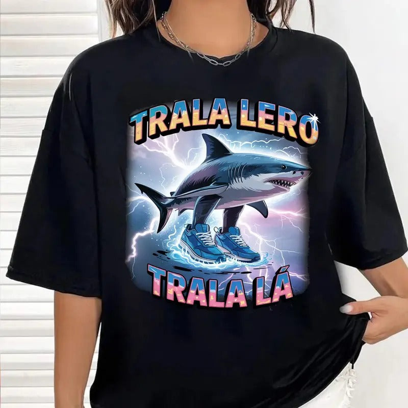 Funny Tralalero Tralala Shirt, Brain Rot Tee, Italian Brainrot Meme, Shark With Shoes Shirt, Funny Gifts Hoodie, Sweatshirt