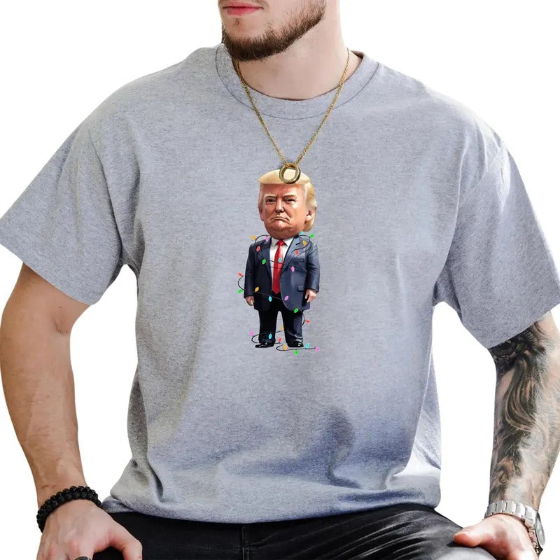 Funny Trummp Graphic Tee, Make Christmas Great Again Shirt For Men, Funny Christmas Unhinged Tee, Cute President 2024...