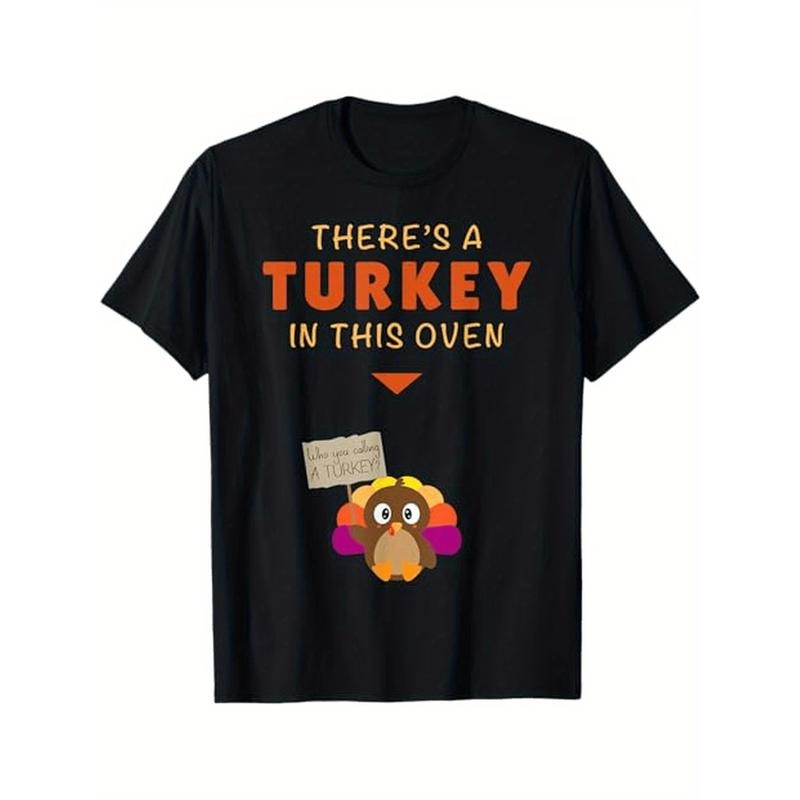 Funny Turkey & Pregnancy Announcement T-Shirt