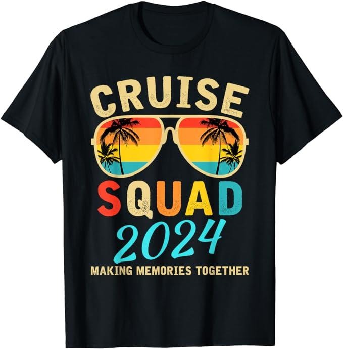 Funny Vacation Shirt, Cruise Squad 2024 Summer Vacation Matching Family Group T-Shirt Menswear Casual Cotton Hoodie,...