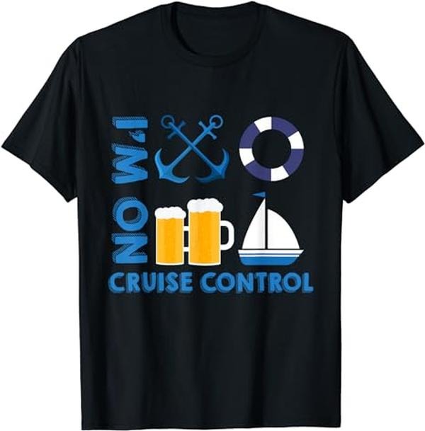 Funny Vacation Shirt, I'm On Cruise Control Exciting Cool Vacation Novelty Shirt Menswear Casual Cotton Hoodie, Sweatshirt