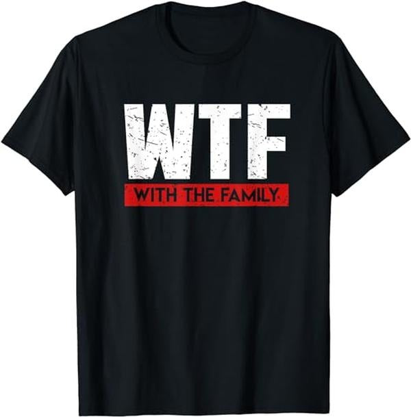 Funny Vacation Shirt, WTF With The Family On Vacation Funny Shirt Gag Gift Menswear Casual Cotton Hoodie, Sweatshirt
