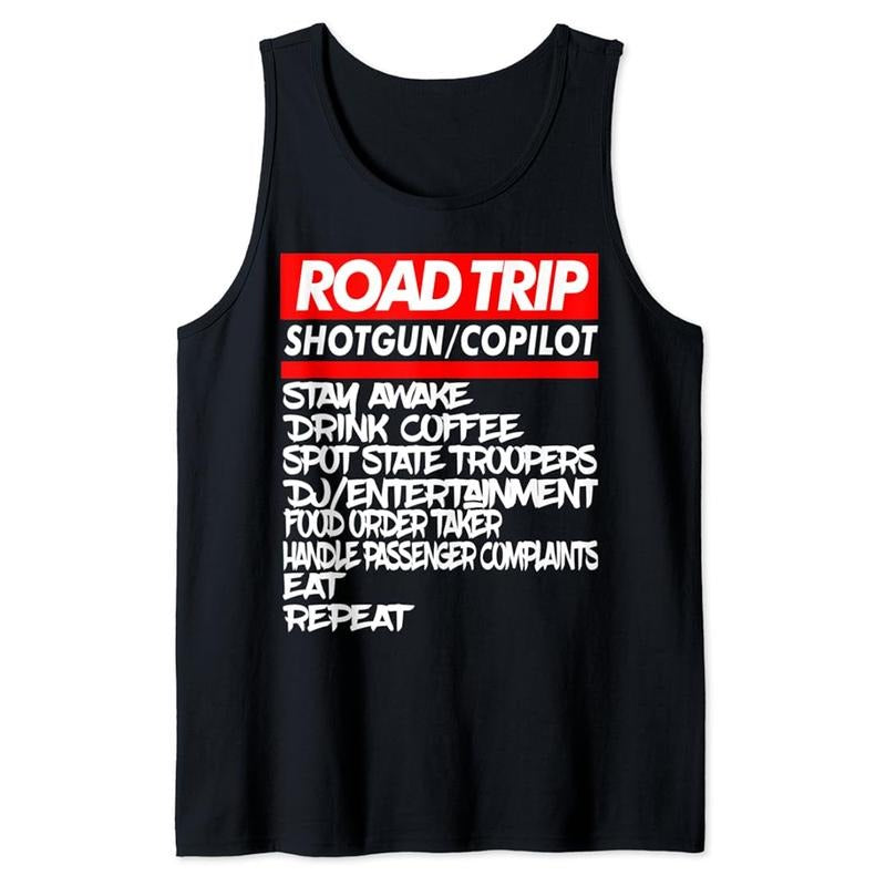 Funny Vacation Tank Top, Family Road Trip Shirts Funny Vacation Summer Outdoors Tank Top Unisex Casual Classic Hoodie,...