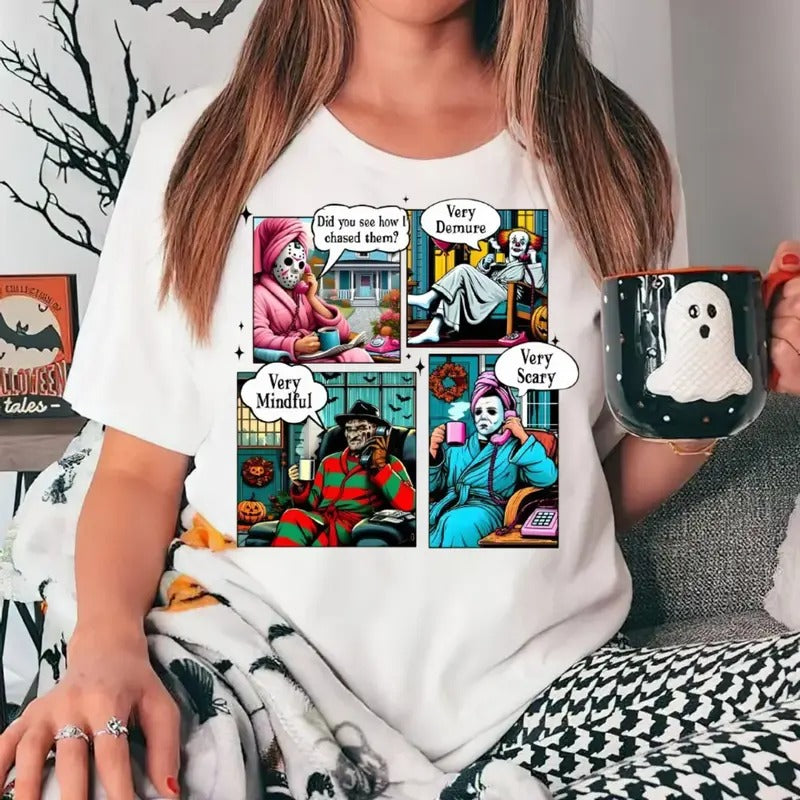 Funny Very Scary Halloween Shirt, Very Demure Halloween Shirt, Halloween Spooky Season,Very Demure Very Mindful...