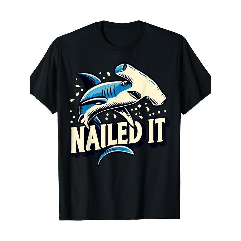 Funny hammerhead shark pins its T-shirt Made in USA Hoodie, Sweatshirt | HypeCrazeTee.com