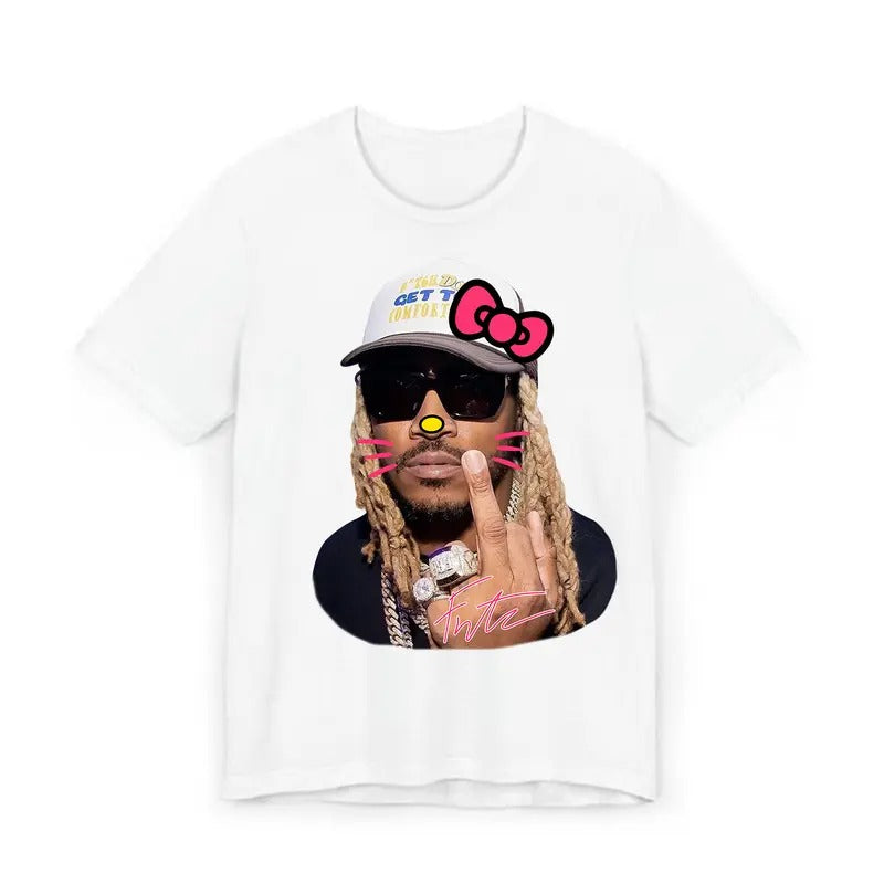 Futureee Kitty Signature Big Face Rap Tee - Must-Have Graphic Design Shirt Hoodie, Sweatshirt | HypeCrazeTee.com
