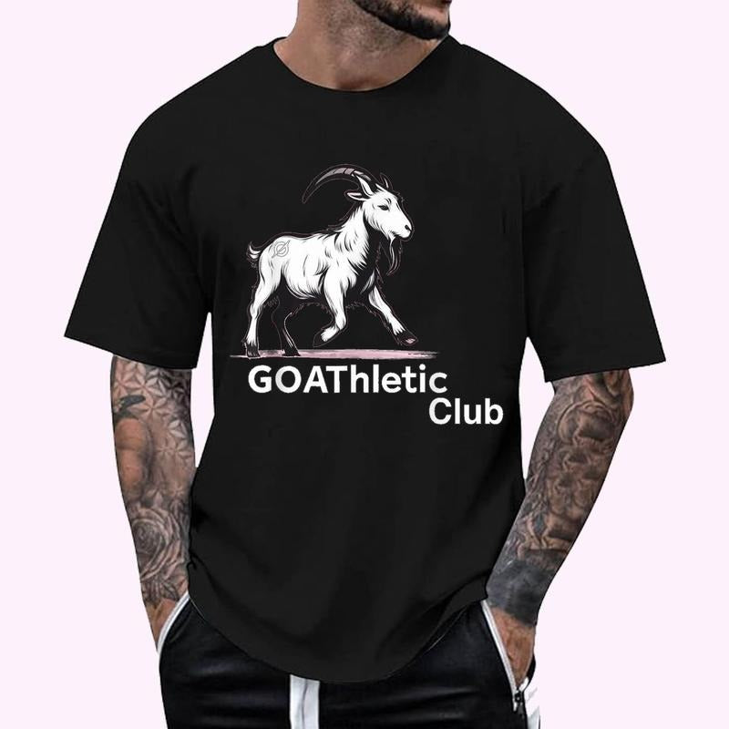 GOAThletic Club For the MEGA-Goats T-Shirt | Unisex Cotton Tee, Top Menswear Hoodie, Sweatshirt | HypeCrazeTee.com