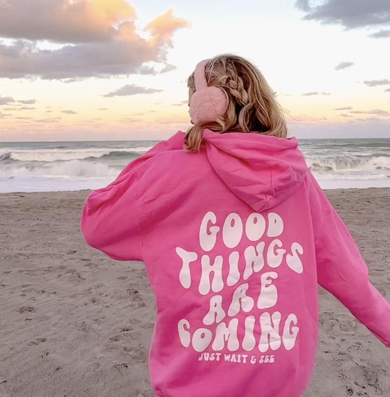 GOOD THINGS ARE COMING ( Fit Causal Jumper)) Cotton Casual Womenswear Comfortable Overall T-Shirts, Hoodie, Sweatshirt