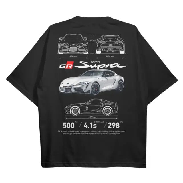 GR SUPRA MK5 BLACK Tshirt, Gr Supra MK5 Shirt, Vintage Graphic Tee, Y2K Shirt, Technical Specs T-Shirt, Racing Shirt, Car...