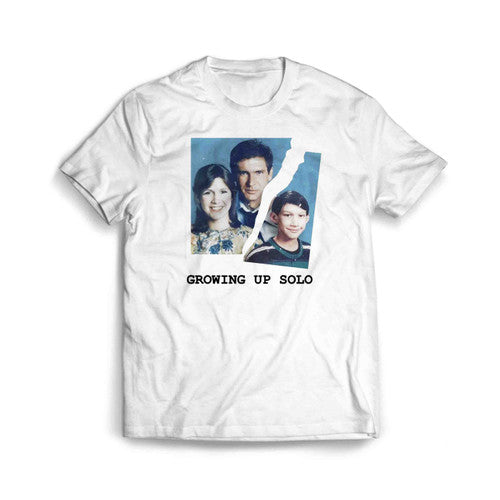 Growing Up Solo Han Solo Princess Leia Kylo Ren Harrison Ford Adam Driver Family Portrait Men's T-Shirt Tee