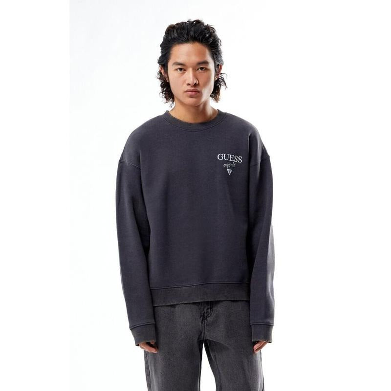 GUESS Originals Men's Baker Logo Crew Neck Sweatshirt T-Shirts, Hoodie | HypeCrazeTee.com