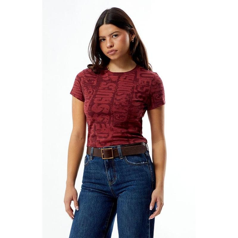 GUESS Originals Women's Printed Baby T-Shirt Hoodie, Sweatshirt | HypeCrazeTee.com