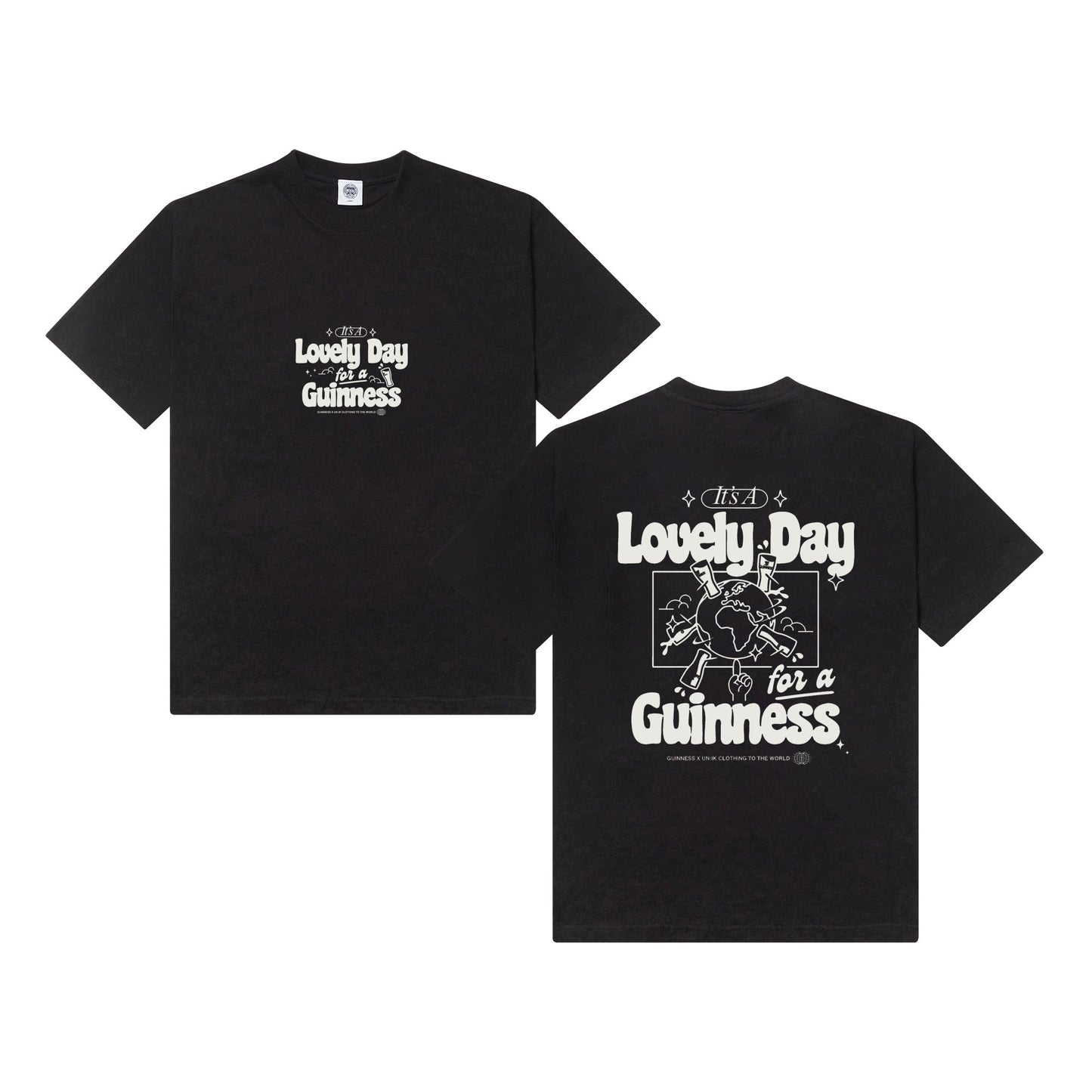 Guinness x UN:IK 'Worldwide' Tee - Black