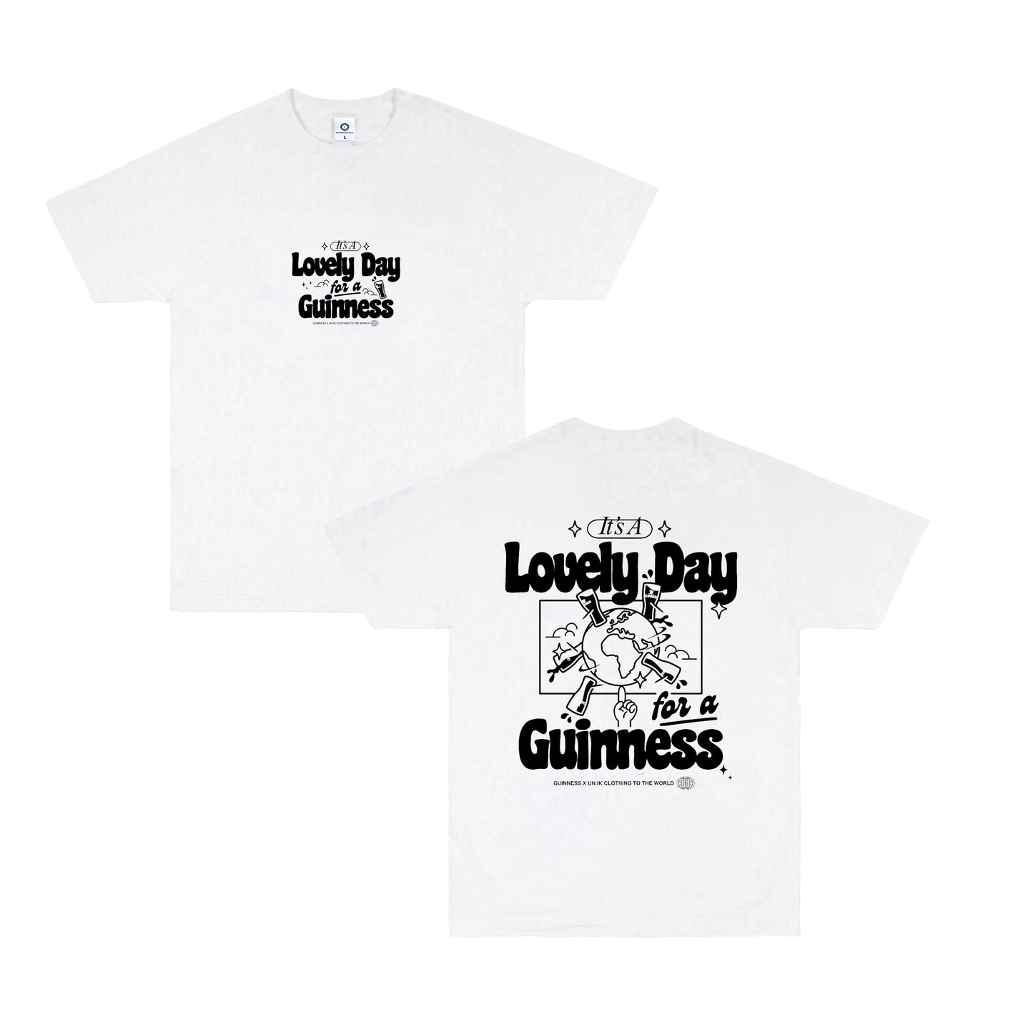 Guinness x UN:IK 'Worldwide' Tee - White
