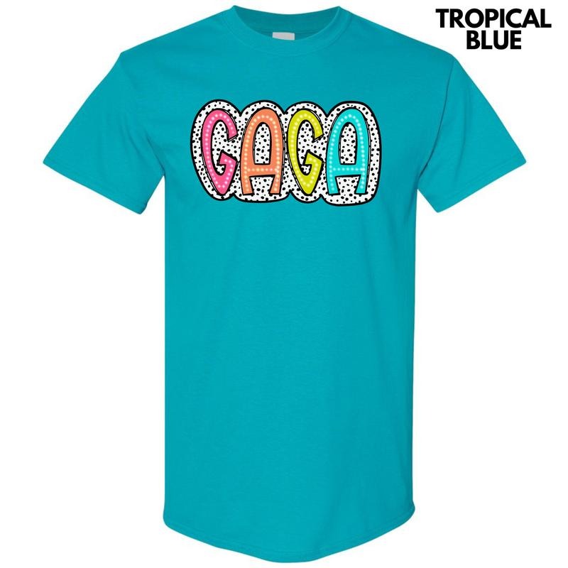 Gaga Neon Spotted Gildan Short Sleeve T-Shirt 'NLB' Hoodie, Sweatshirt | HypeCrazeTee.com