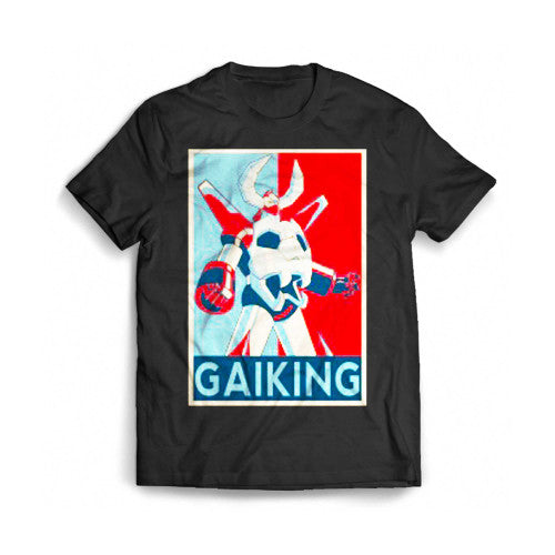 Gaiking Mecha Anime Poster Logo Mens T-Shirt Tee
