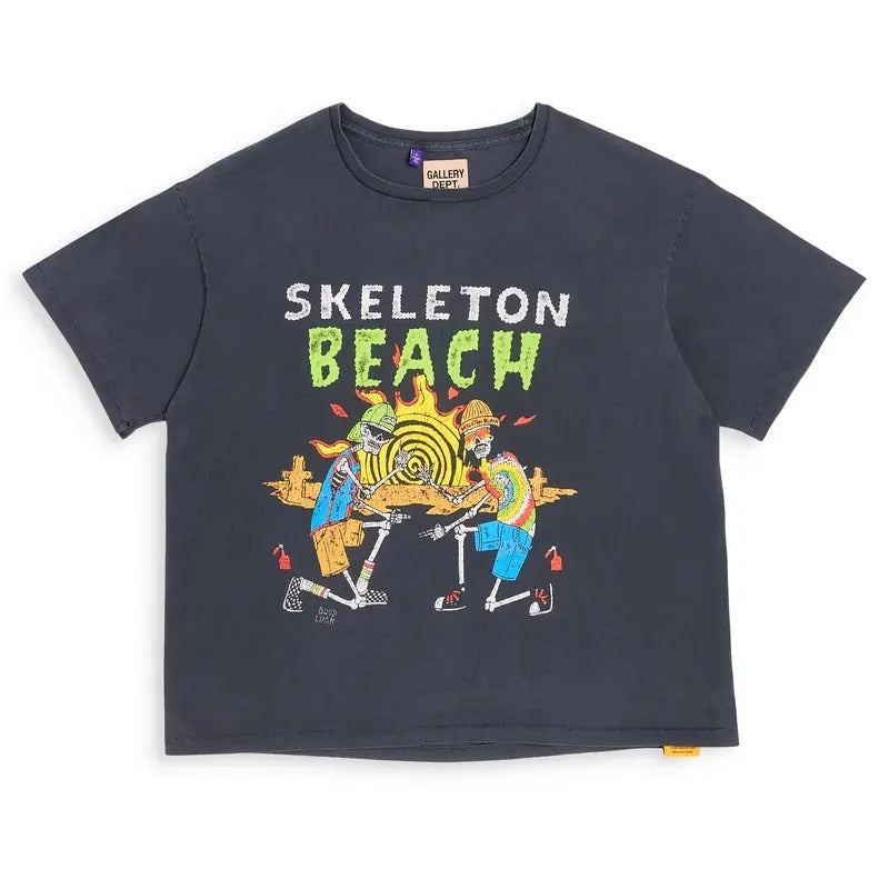 Gallery Depot Skull Beach Letter Printed Men Women Cotton T-shirt Hoodie, Sweatshirt | HypeCrazeTee.com