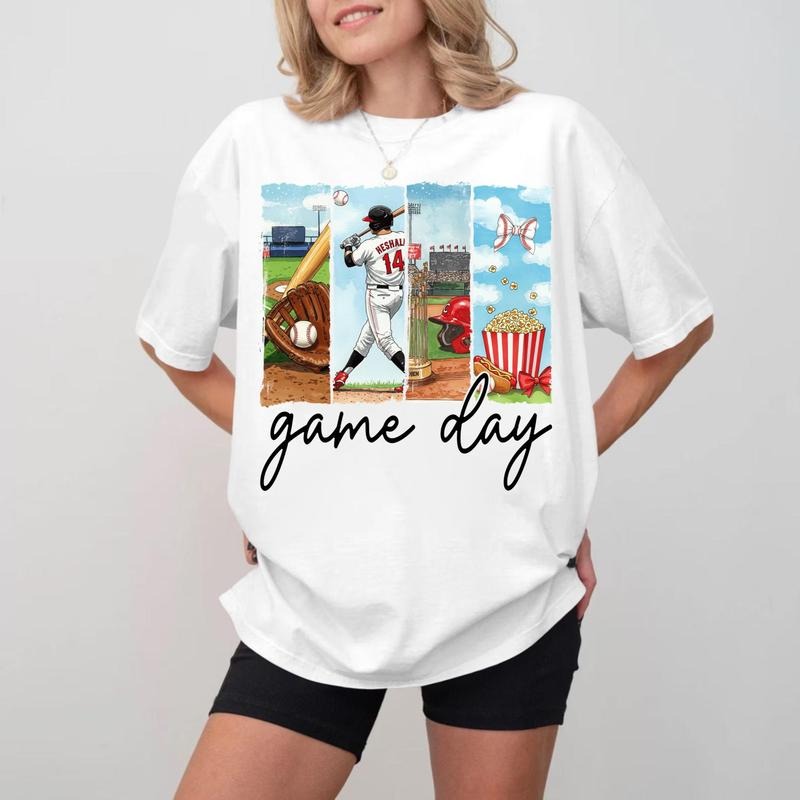 Game Day Baseball Scene T-shirt, Unisex Cotton Crewneck Hoodie, Sweatshirt | HypeCrazeTee.com