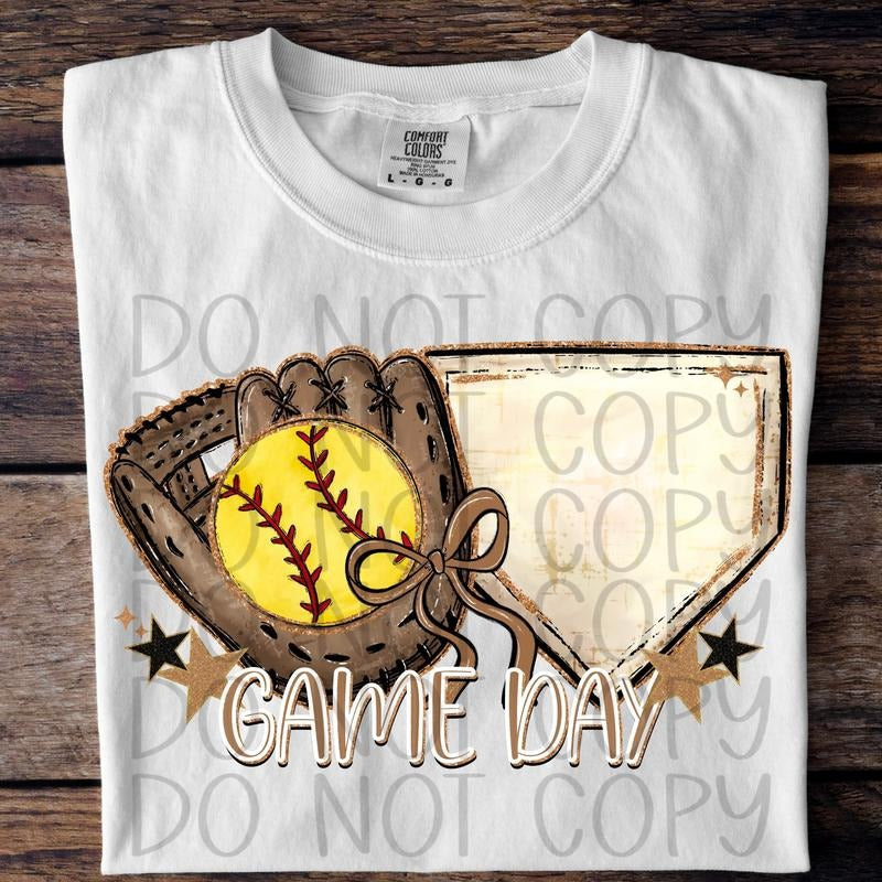 Game Day Softball DTF Transfers - THIS IS NOT A SHIRT Hoodie, Sweatshirt | HypeCrazeTee.com