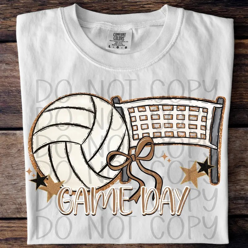 Game Day Volleyball DTF Transfers - THIS IS NOT A SHIRT Hoodie, Sweatshirt | HypeCrazeTee.com