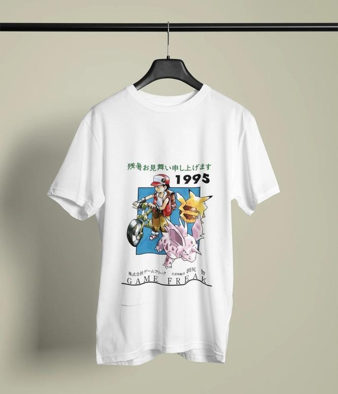 Gamefreak Inspired Vintage Graphic Tee Anime T-shirt Nostalgic Gift Idea Present For Him For Her Hoodie, Sweatshirt