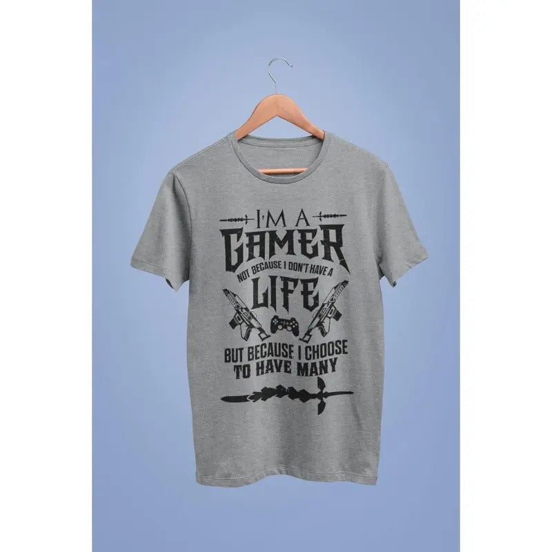 Gamer T Shirt I'm A Gamer Not Because I Don't Have A Life But Because I Choose To Have Many gaming gifts Hoodie, Sweatshirt