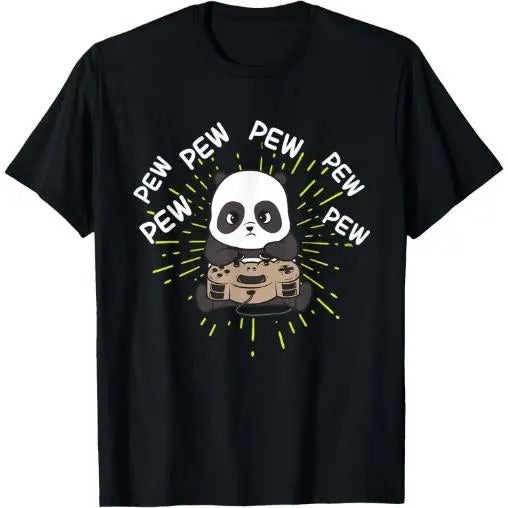 Gaming Panda Shirt | Gaming Panda T-Shirt Made in USA Hoodie, Sweatshirt | HypeCrazeTee.com