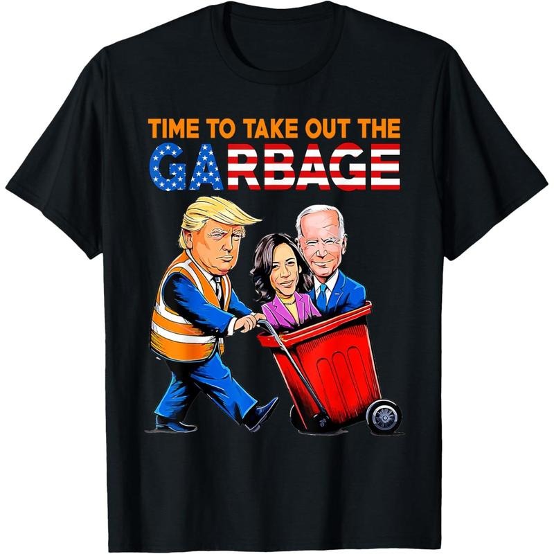 Garbage For Trump 2024 Shirt Time to take out Garbage Biden T-Shirt Hoodie, Sweatshirt | HypeCrazeTee.com