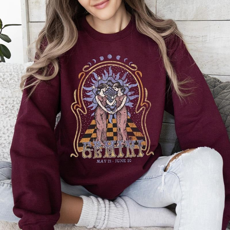 Gemini Zodiac, Astrology, Horoscope Sweatshirt T-Shirts, Hoodie | HypeCrazeTee.com