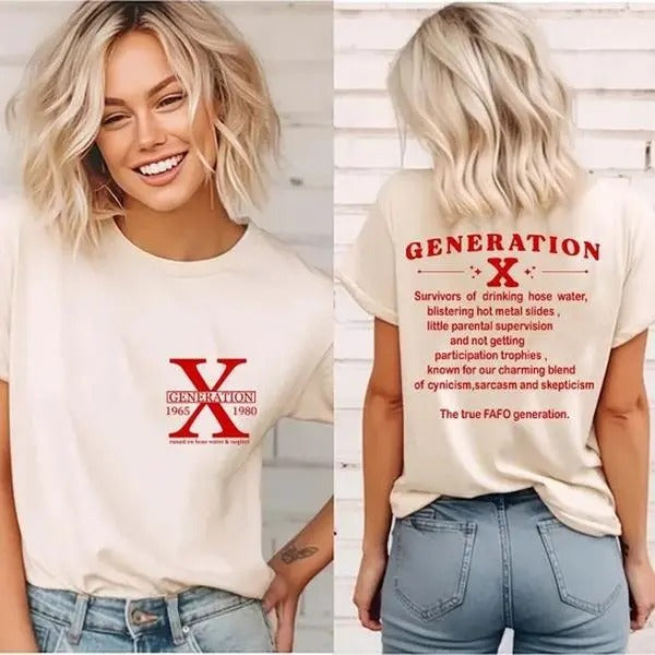 Gen X Shirt, Generation X Shirt, Raised on Hose Water and Neglect Nostalgia Shirt, 1980 Birthday Giftstyle{n002}2 Hoodie,...