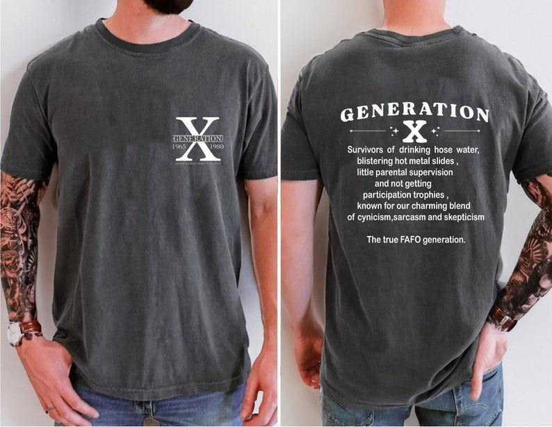 Gen X Shirt, Generation X Shirt, Raised on Hose Water and Neglect Nostalgia Shirt, 1980 Birthday Giftstyle{n002}3 Hoodie,...