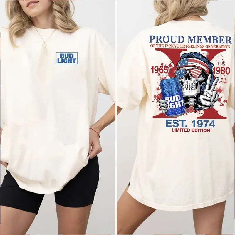 Generation X BL Custom Year New Version Shirt Custom Year Birth Shirt Two Side Shirt Raised Hose Water Neglect Cotton Top T-Shirts, Hoodie, Sweatshirt