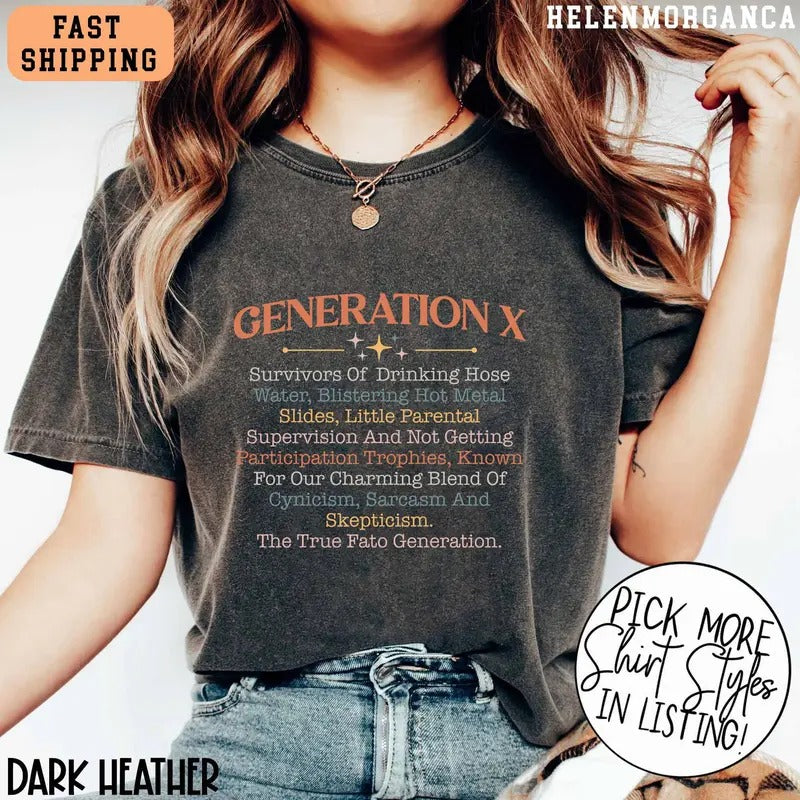 Generation X Raised Hose Water Shirt Generation X Gen X Shirt T-Shirts, Hoodie, Sweatshirt