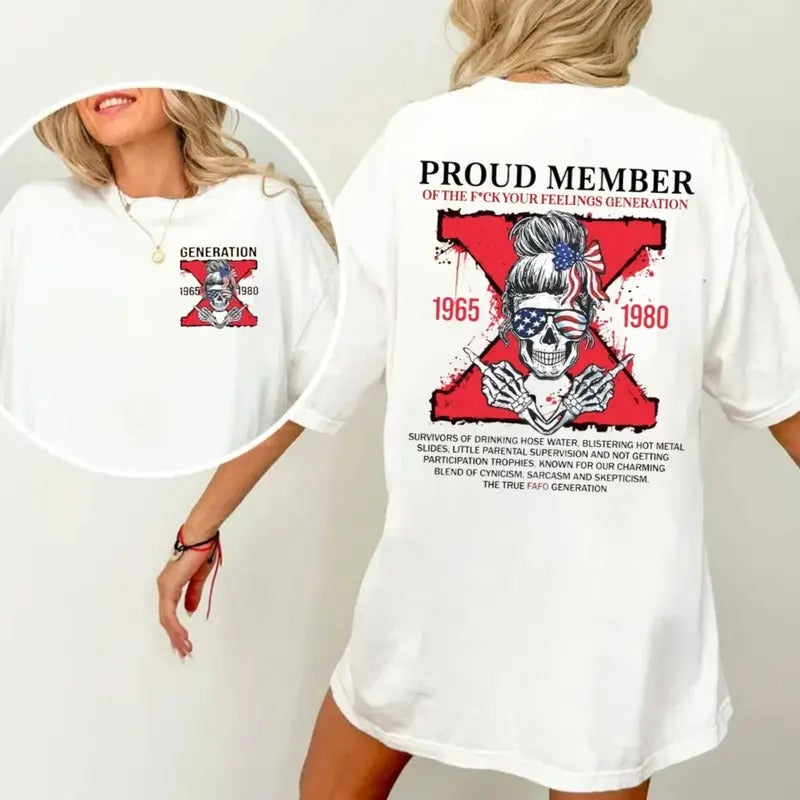 Generation X Year Of Birth Shirt, Generation X Shirt, The True Fafo Generation Tshirt, Gen X Activated New Version Tee,...
