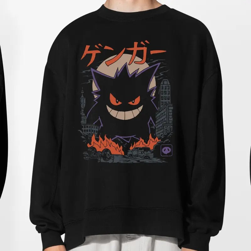 Gengar Japan Anime Shirt, Sweatshirt, Hoodie | HypeCrazeTee.com