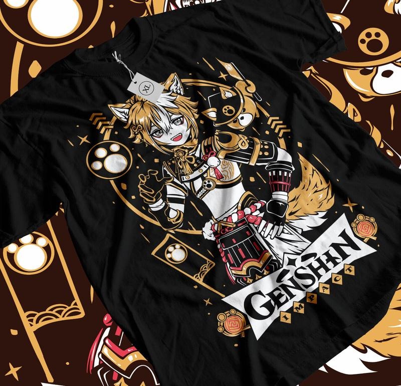 Genshin Impact Gorou UnisexT-Shirt S-4XL,gorou,Anime,Manga,Graphic Tee Tshirt S-4XL Hoodie, Sweatshirt | HypeCrazeTee.com