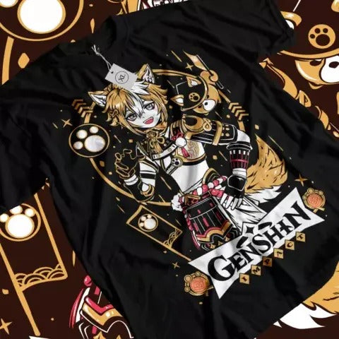 Genshin Impact Gorou UnisexT-Shirt,gorou,Anime,Manga,Graphic Tee All Size Hoodie, Sweatshirt | HypeCrazeTee.com
