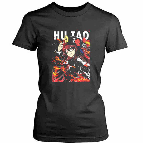 Genshin Impact Hu Tao Anime Womens T-Shirt Tee