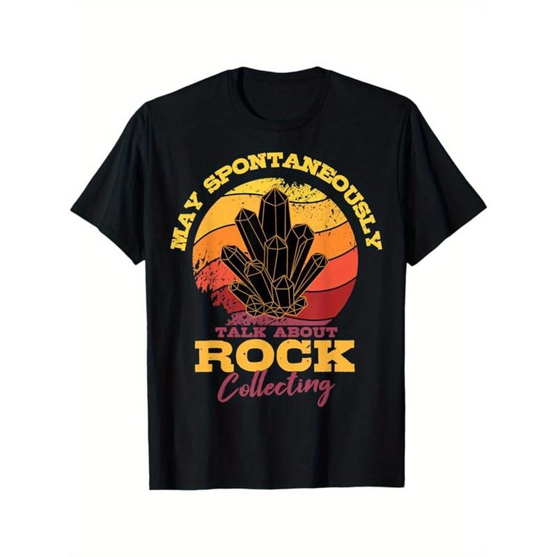 Geography Teacher printed men's cotton crew neck Printed T-shirt Short sleeve comfortable T-shirt Loose casual top...