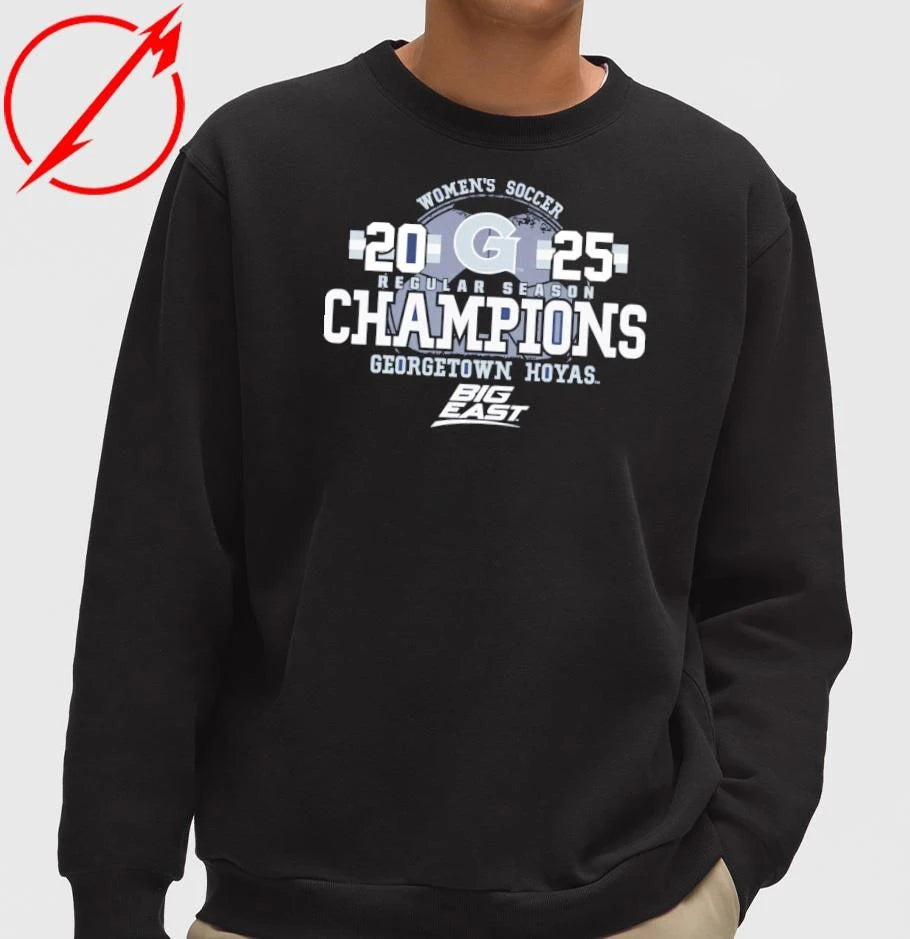 Georgetown Hoyas 2025 Big East Women’s Soccer Regular Season Champions T-Shirt