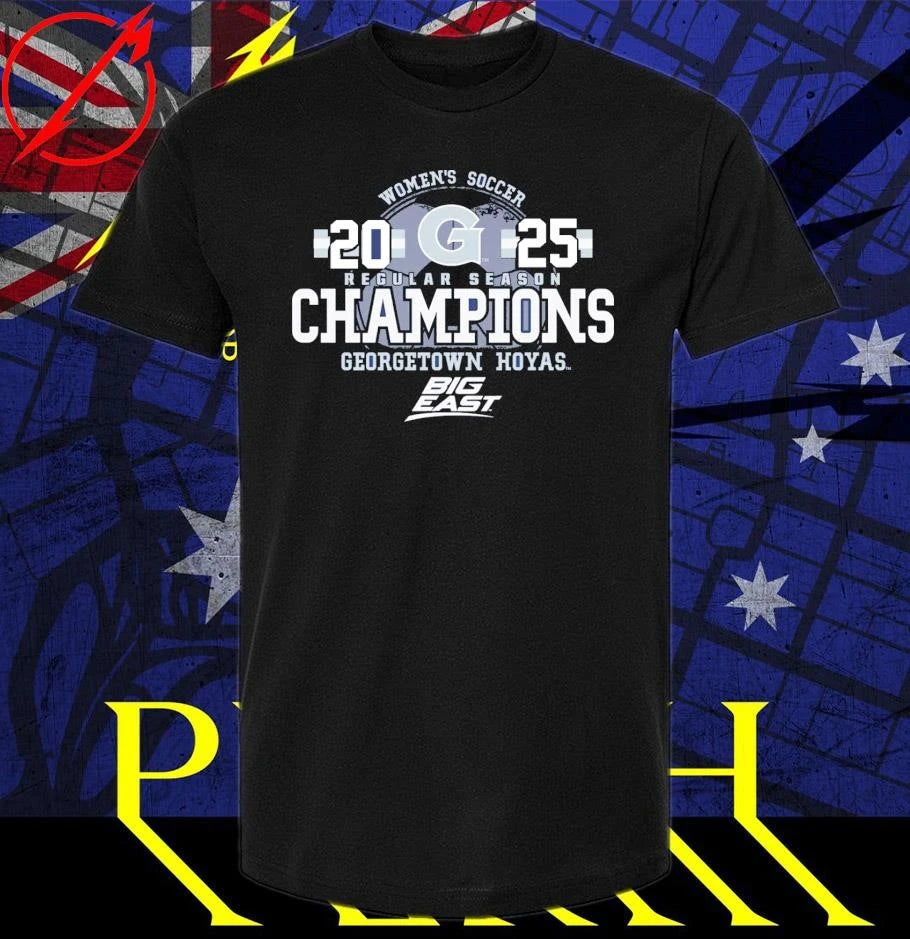 Georgetown Hoyas 2025 Big East Women’s Soccer Regular Season Champions T-Shirt