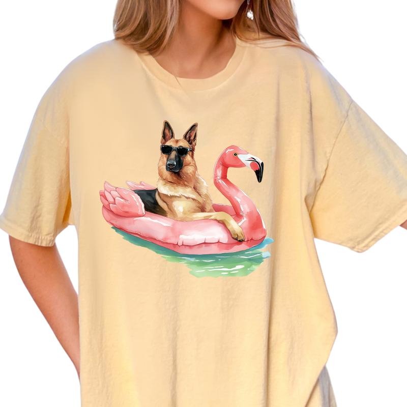 German Shepherd Shirt ~ Relaxed Fit Printed USA Womenswear Casual Comfort Cotton Top Athletic Boho Chic T-Shirts, Hoodie, Sweatshirt
