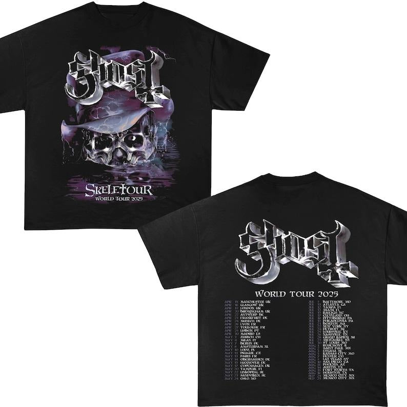 Gh0st World Tour 2025 Fan Gift, Skeletour World Tour Tee, Gh0st World Tour Shirt, Fan Shirt Hoodie, Sweatshirt
