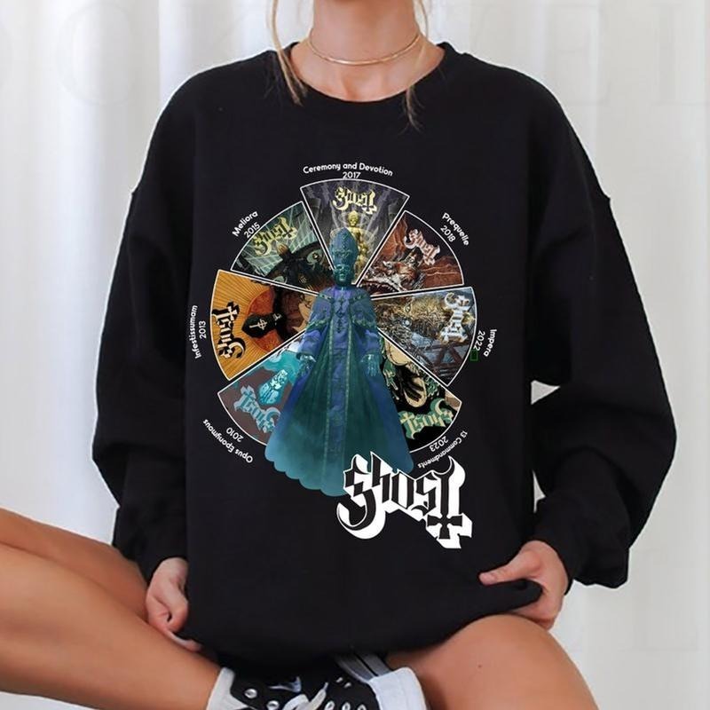 Ghost Albums Ver 2 Sweatshirt, Ghost Band BC Rock Lover TShirt Hoodie C | HypeCrazeTee.com